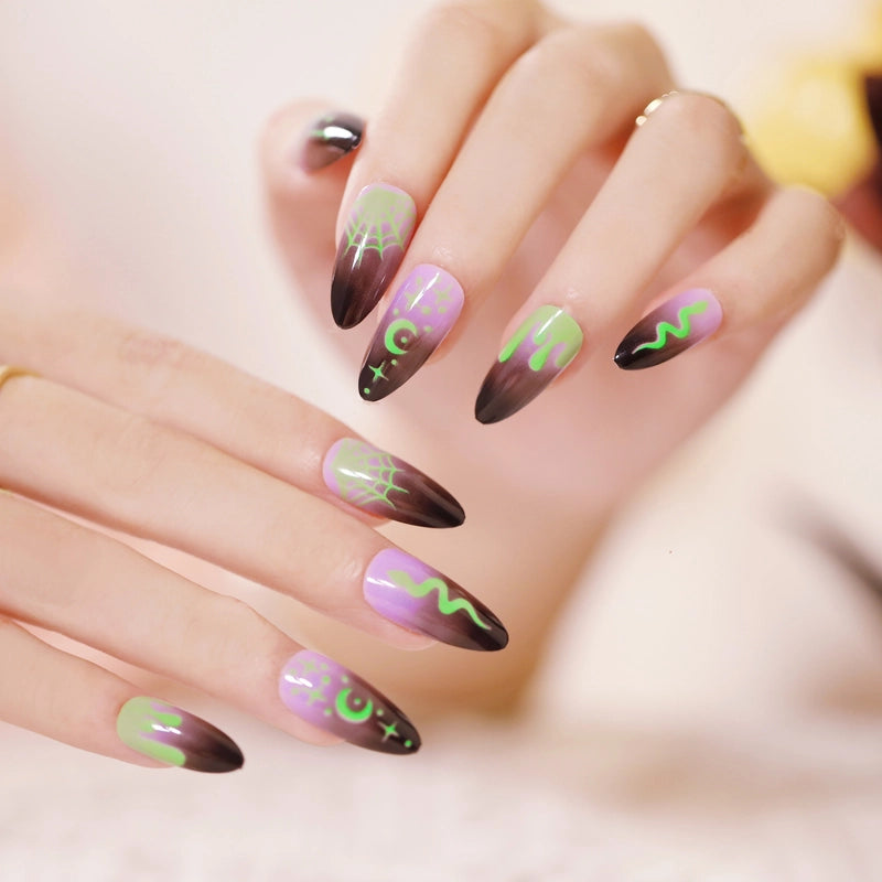 Halloween Cool Style Blood Stains Press-on Nails 1 Set