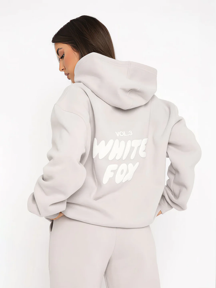 White Fox Hoodie w/FREE Sweat Pants