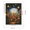 Diamond Painting -DIY Round Partial AB Drill Cartoon Town(45x55cm)