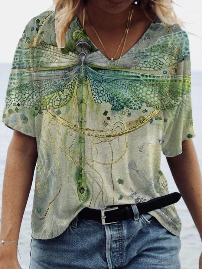 Stephanie Law Joint Design Woman's Green Dragonfly