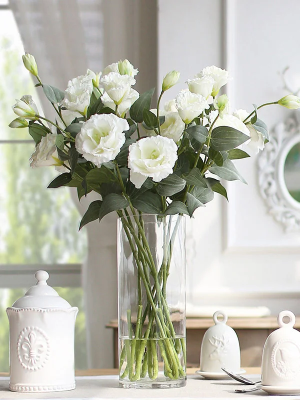 Lisianthus Flower Silk Flower Furnishings Wedding Bouquet Decoration
