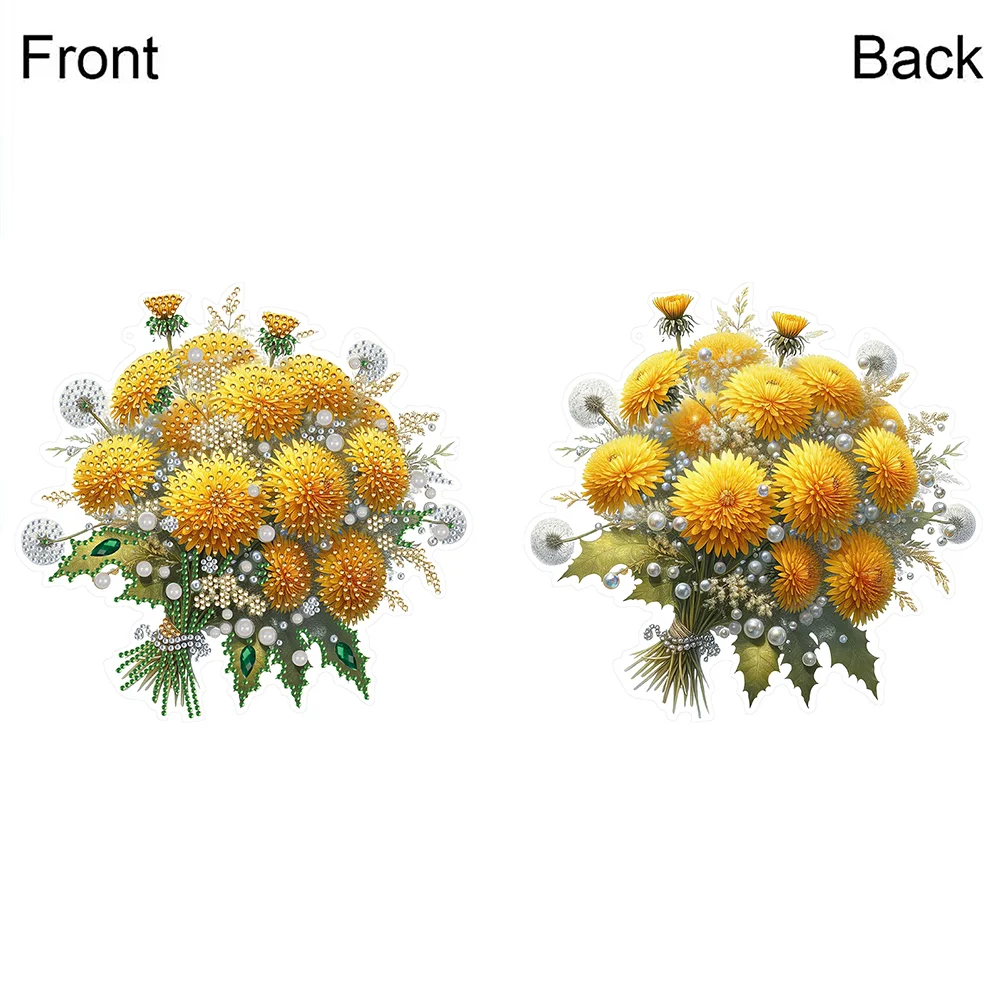 Acrylic Special Shape Dandelion 5D DIY Diamond Painting Dots Hanging Pendant