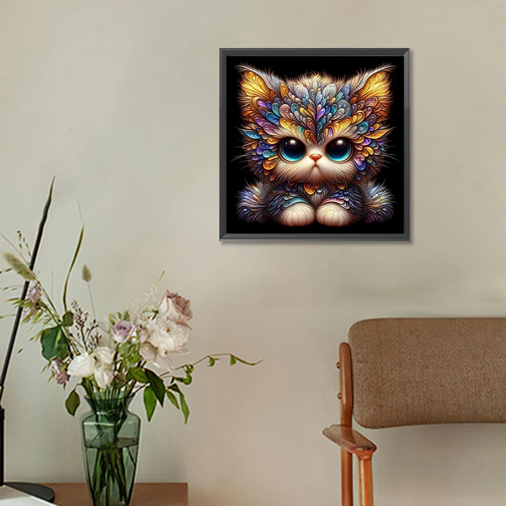 Diamond Painting - Full Round Drill - Cat(Canvas|30*30cm)