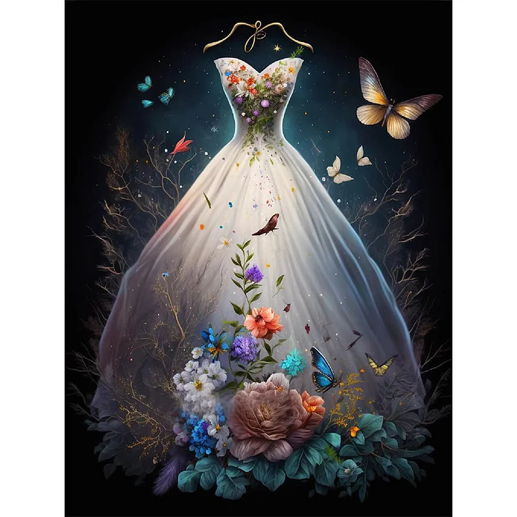 Full Round Diamond Painting - Dream Wedding Dress 30*40CM