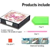 Leather Butterfly Diamond Painting Notecard Box Rhinestones Post It Dispenser