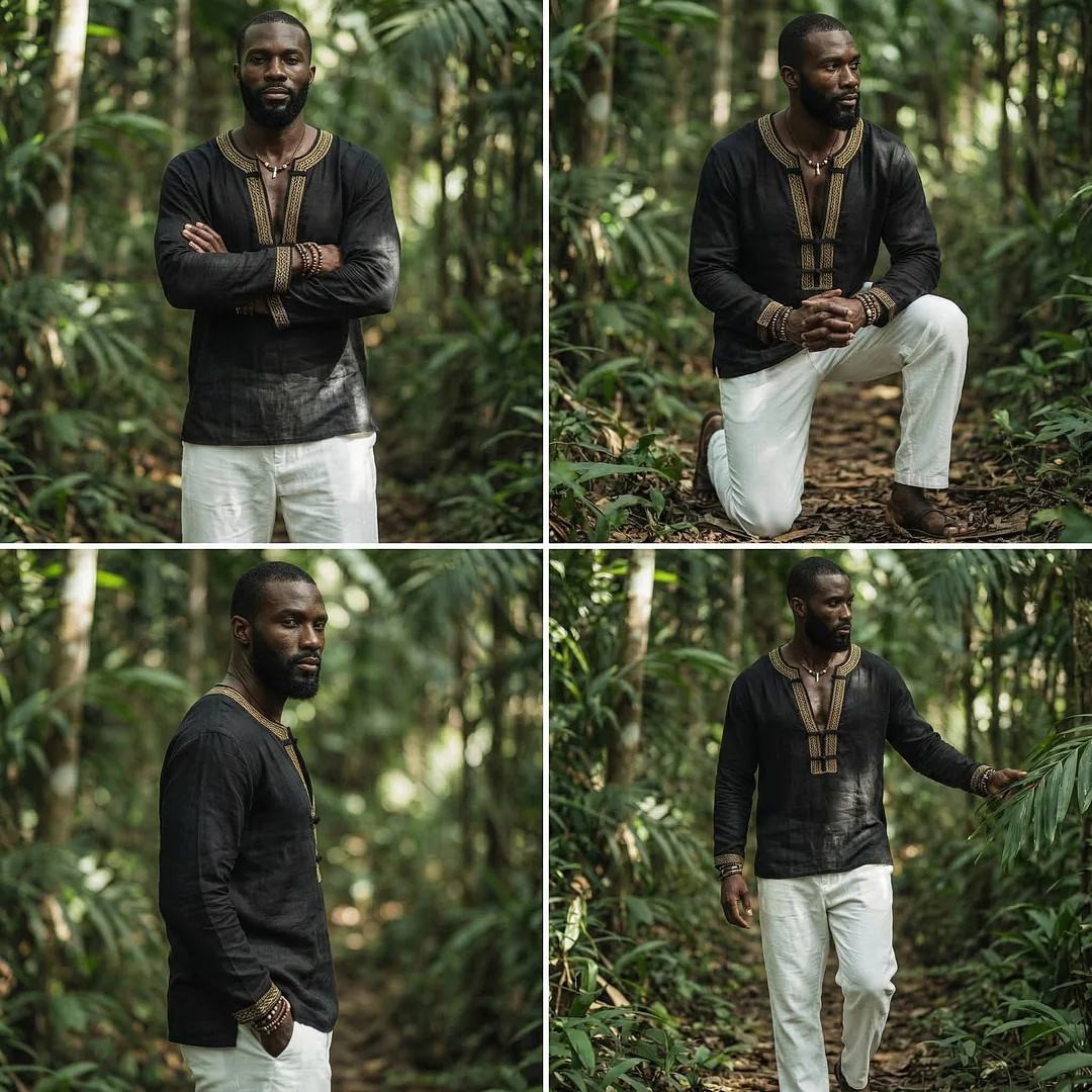 Linen Ribbon Patchwork Button Design Long-sleeved Shirt, Casual, Loose, Breathable And Comfortable Top.-inspireuse