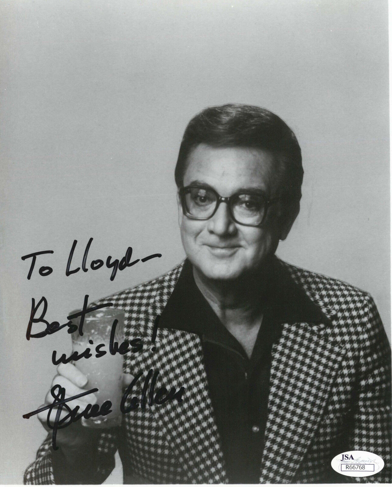 STEVE ALLEN COMEDIAN DECEASED) SIGNED 8X10 JSA AUTHENTICATED COA #R66768