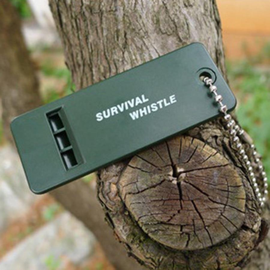5pcs Survival Rescue Tools Emergency Sound Whistle keychain For Outdoor Hiking
