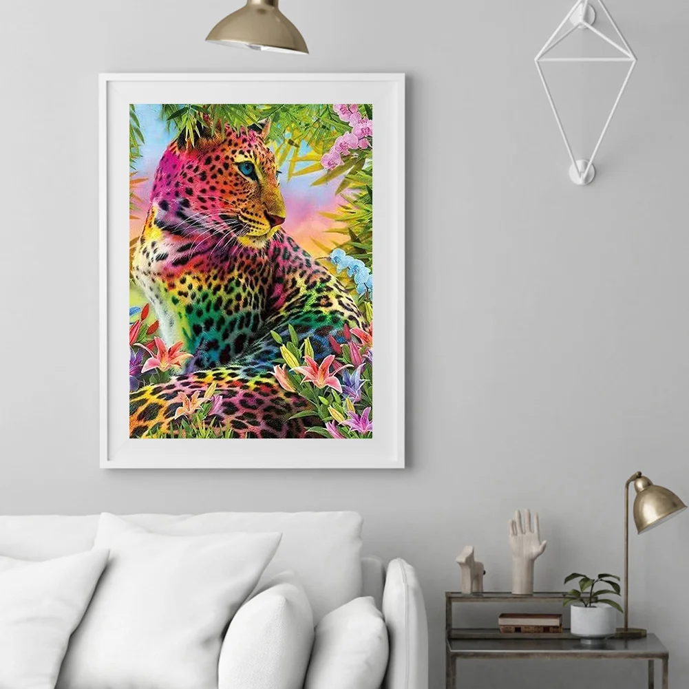 Diamond Painting - Full Round Drill - Leopard(30*40cm)