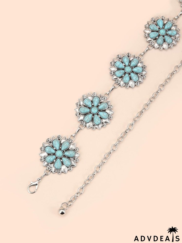 Flower Design Chain Belt