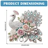 (US Local)Acrylic Special Shape Peacock 5D DIY Diamond Painting Dots Pendant for Window