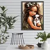 Sweet Cool Girl-Full Round Diamond Painting 30*40CM