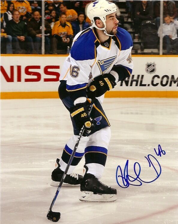 St Louis Blues Roman Polak Autographed Signed 8x10 Photo Poster painting COA