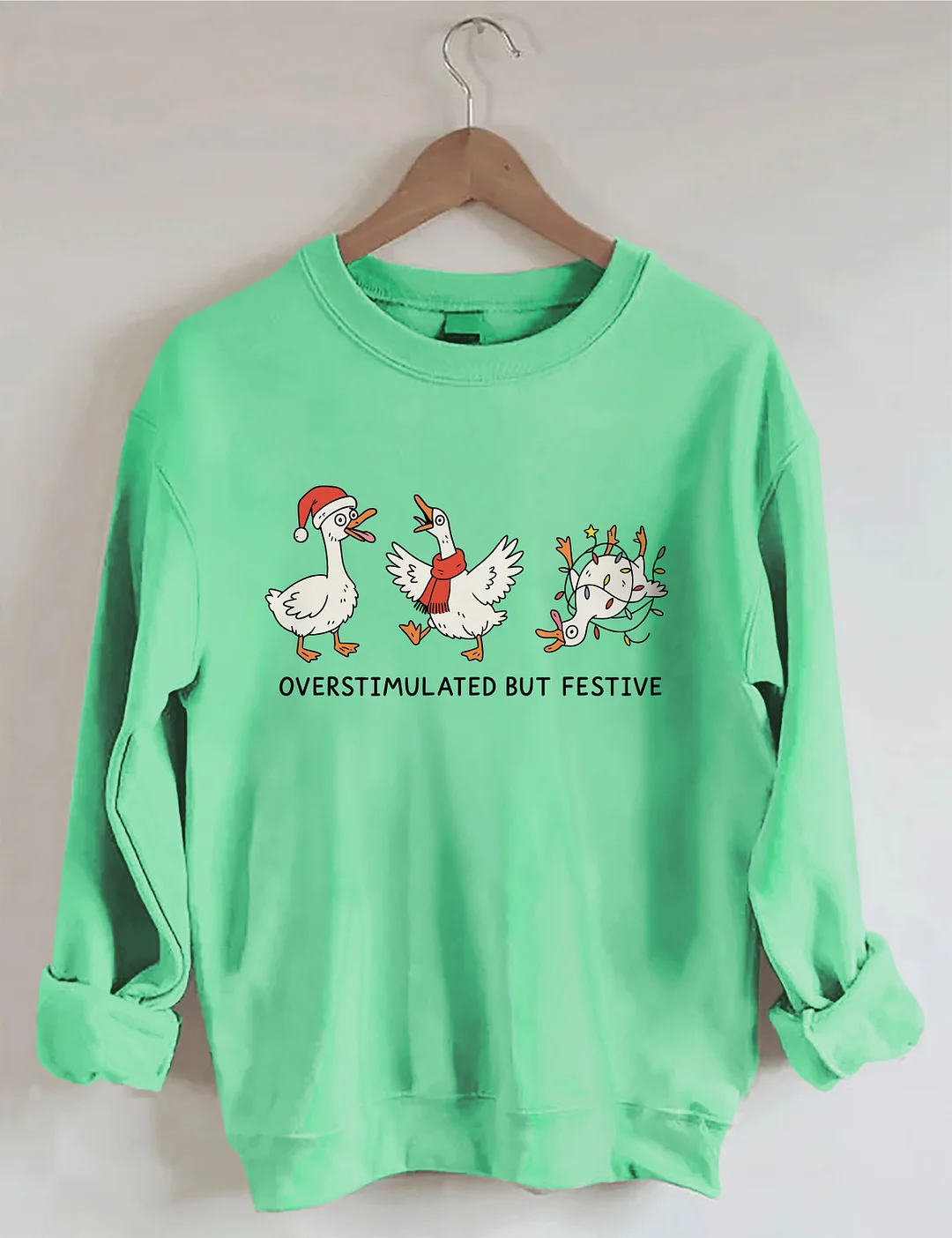 Overstimulated But Festive Sweatshirt