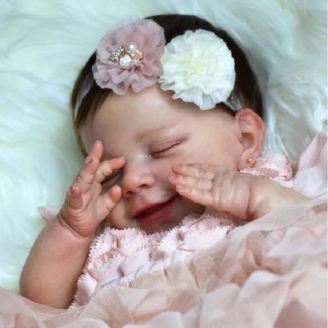 [Reborn Store] 12'' Silicone Bebes Dolls Sleeping Reborn Baby Girl Doll Rhea by Creativegiftss® Exclusively 2024 -Creativegiftss® - [product_tag] RSAJ-Creativegiftss®
