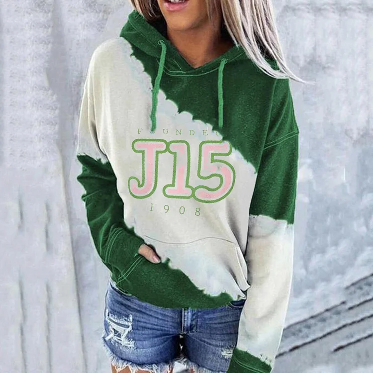 fashion printed casual Hooded Sweater