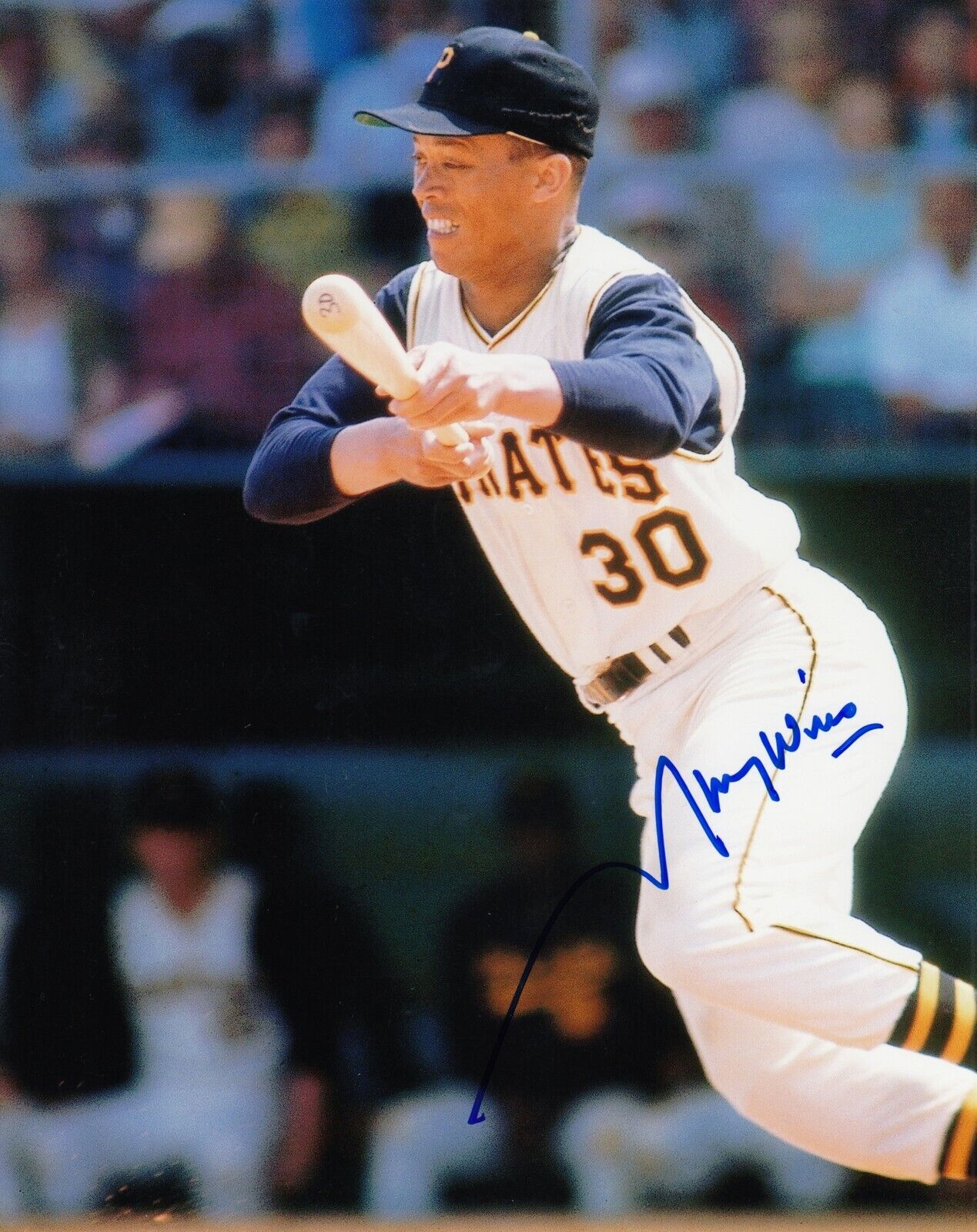 Maury Wills #0 8x10 Signed Photo Poster painting w/ COA Pittsburgh Pirates 032419