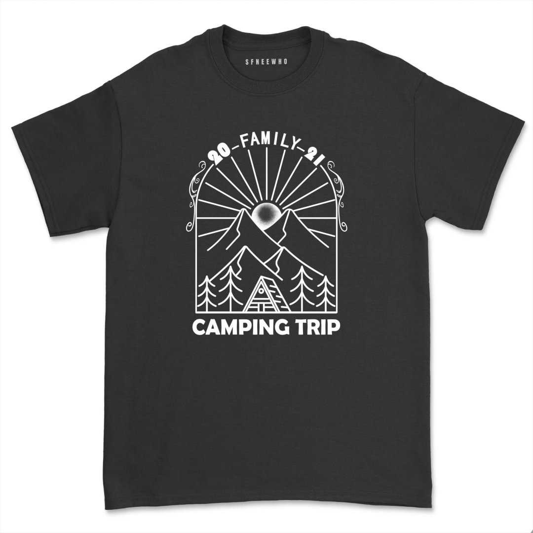 Family Camping 2021 T shirt Unisex Comfy Adventure Camper Tees Casual Matching Camp tshirt Tops