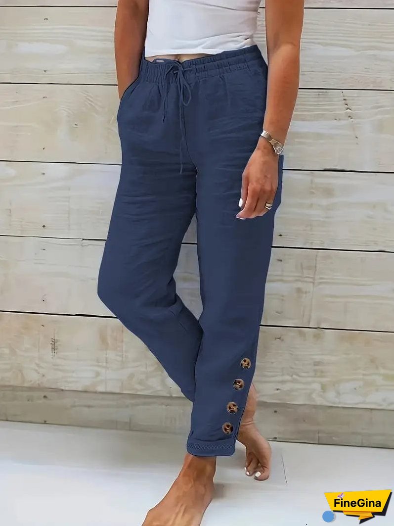 Bohemian Style Linen Pants
