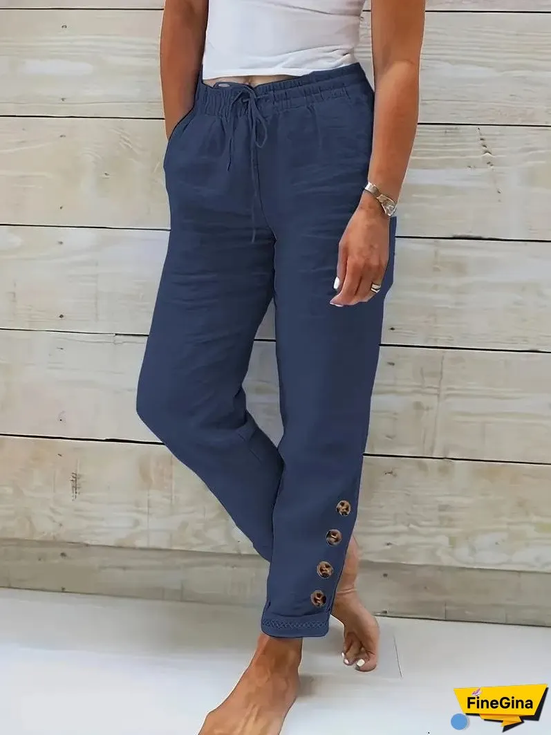 Bohemian Style Linen Pants