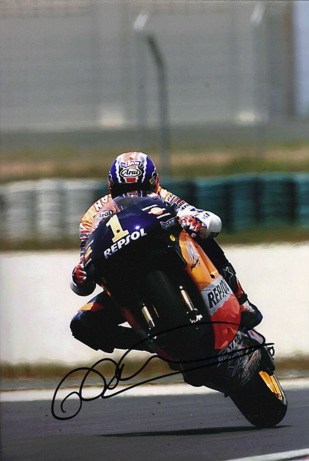 Mick Doohan Signed 12X8 Photo Poster painting HONDA AFTAL COA (3563)