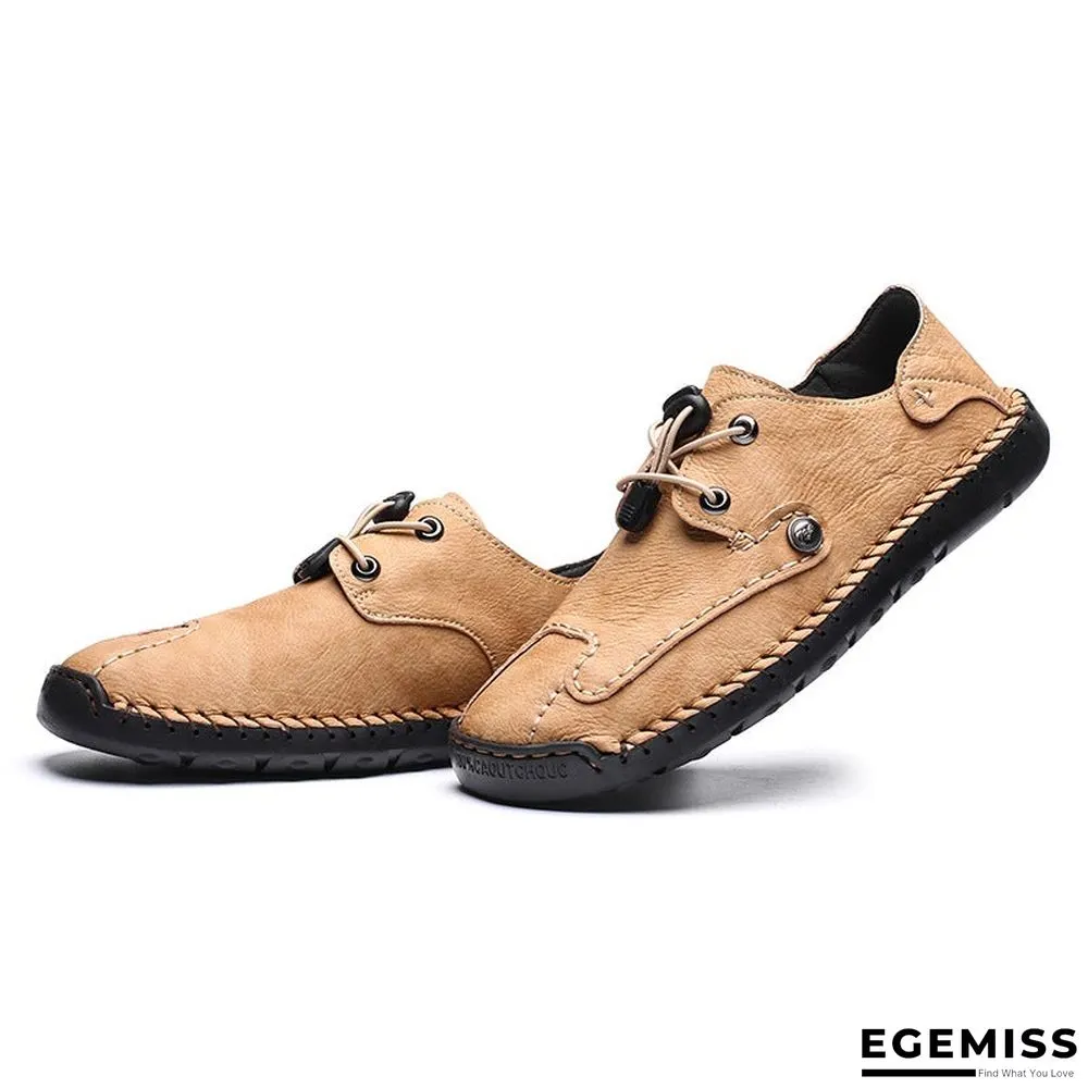 Mens Spring/Fall Casual/Daily Outdoor Oxford Shoes Walking Shoes Faux Leather Handmade | EGEMISS