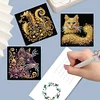 (US Local)6pcs Diamond Painting Greeting Cards DIY Diamond Art Cards for Adults (Cat)