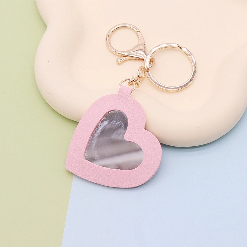 Minimalist Flower Pu Leather Women’s Keychain