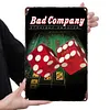 Bad Company - Panneaux en &eacute;tain m&eacute;tallique(20*30cm/30*40cm) - Musique