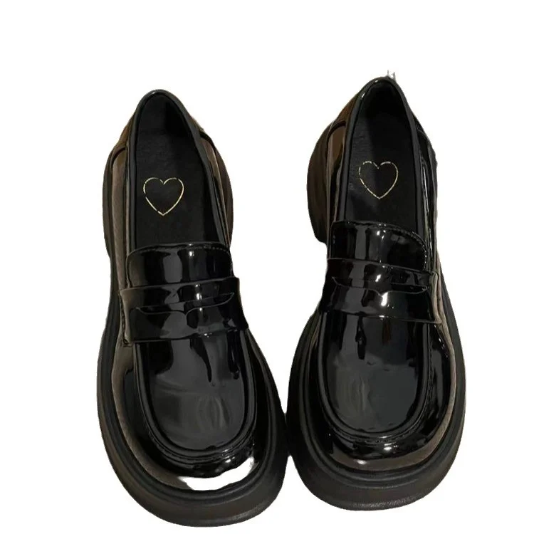 Yyvonne Style Small Leather Shoes Sweet Spring And Autumn High-End Thick Shoes Korean Version Of Jk Happy Shoes Fashion Single Shoes Women's Shoes