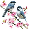 Blossom Birds Bead Embroidery Kit Pre-Printed Bead Cross stitch
