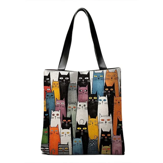 Style & Comfort for Mature Women Women's Cat Print Crossbody Bag