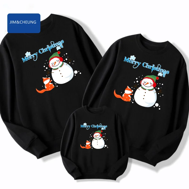Christmas Family Sports Shirts Couple Shirts