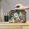 Mandala Butterfly Diamond Painting Money Saving Box Wooden Coin Bank Desktop Diamond Art Kits