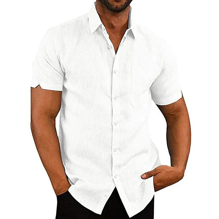 Solid Paneled Casual Buttons Down Side Pocket Blouse