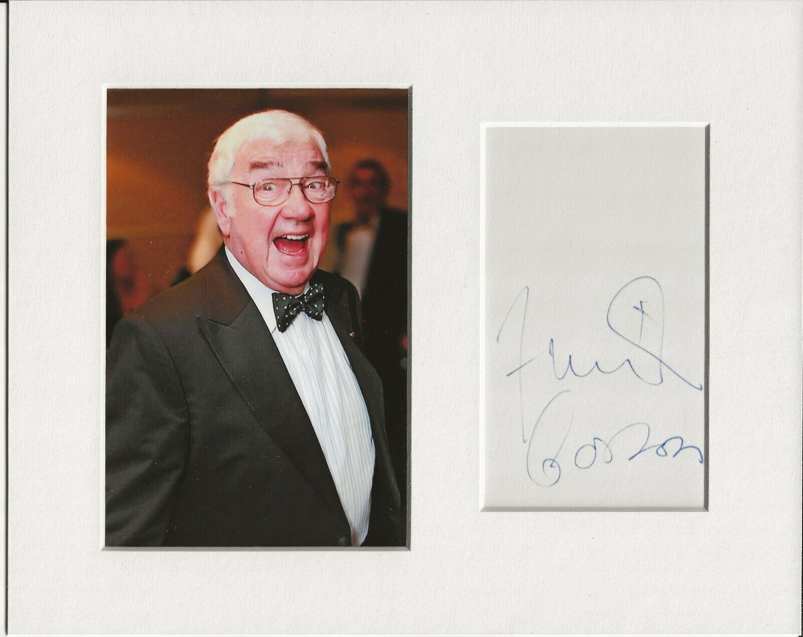 Frank Carson the comedian genuine authentic autograph signature and Photo Poster painting AFTAL