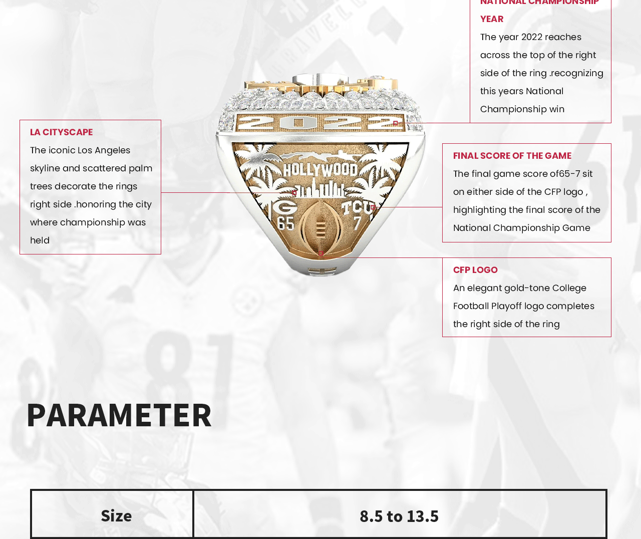 【Customized Version】 2022 Georgia Bulldogs National Championship NCAA Ring