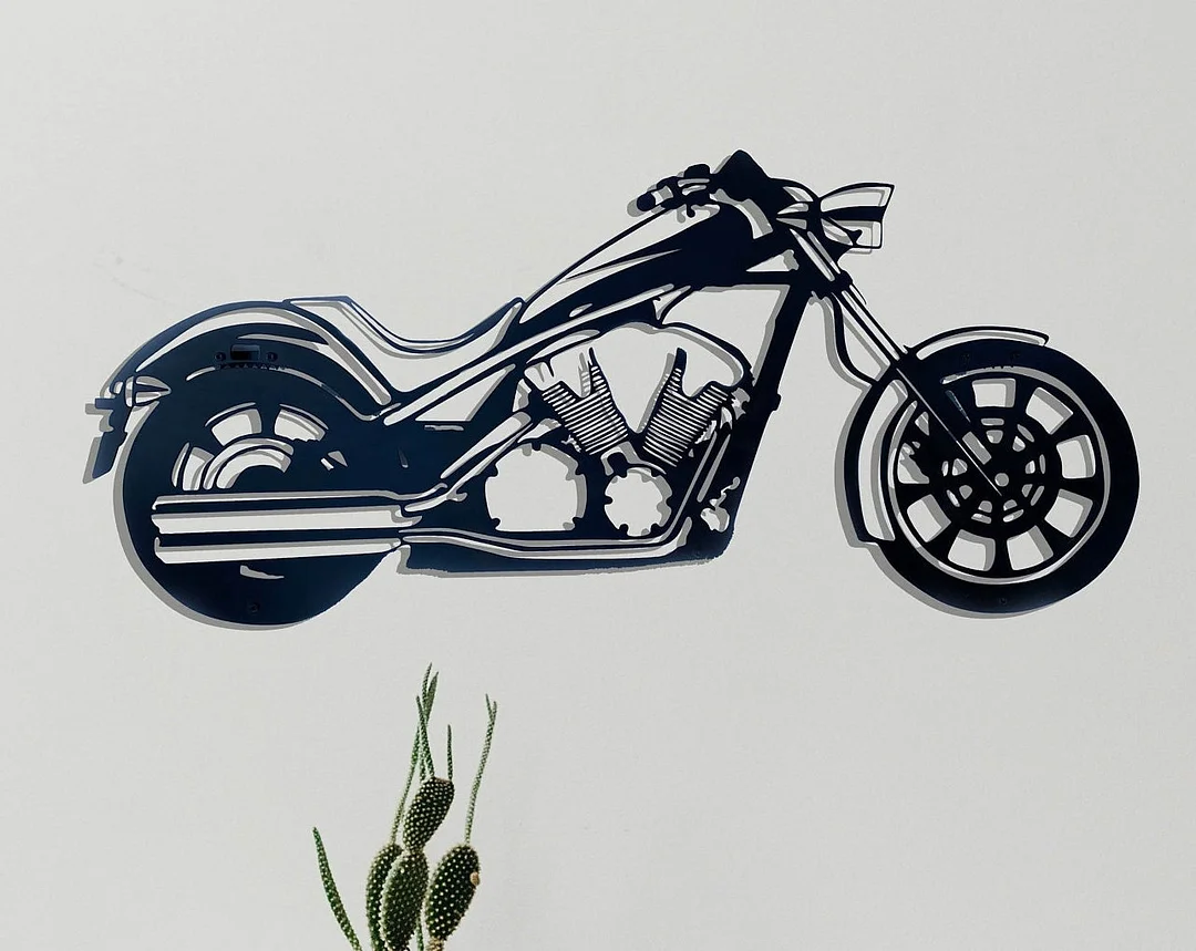 Custom Honda Motorcycle Metal Wall Art