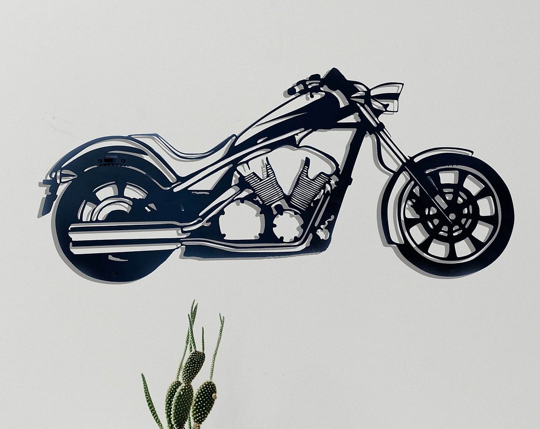 Custom Motorcycle Metal Wall Art