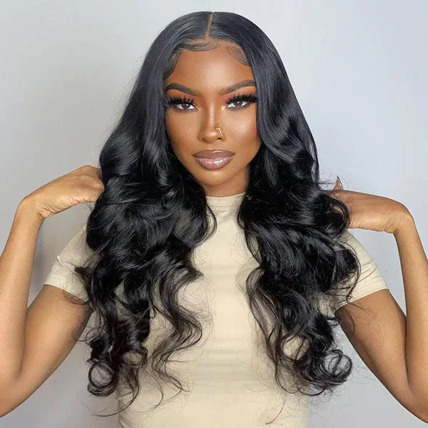 V Part Wig Body Wave Human Hair No Leave Out Thin Part Upgrade U Part Wig Glueless Wig
