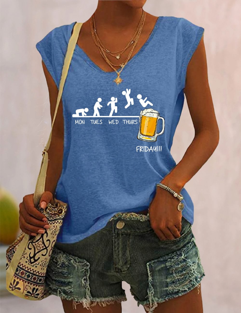 Craft Beer V Neck Tank
