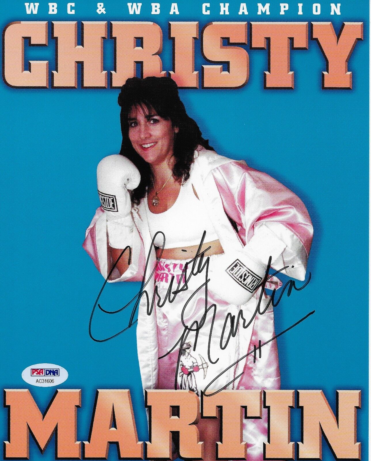 Christy Martin Signed 8x10 Photo Poster painting PSA/DNA COA World Champion Picture Autograph