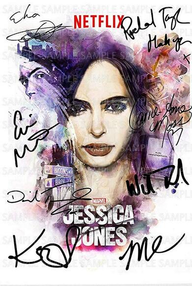 JESSICA JONES CAST SIGNED TV SHOW SEASON Art Film Print Silk Poster for Your Home Wall Decor