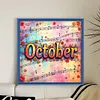 October-18CT Stamped Cross Stitch 25*25cm/9.84*9.84in tapestrymarket