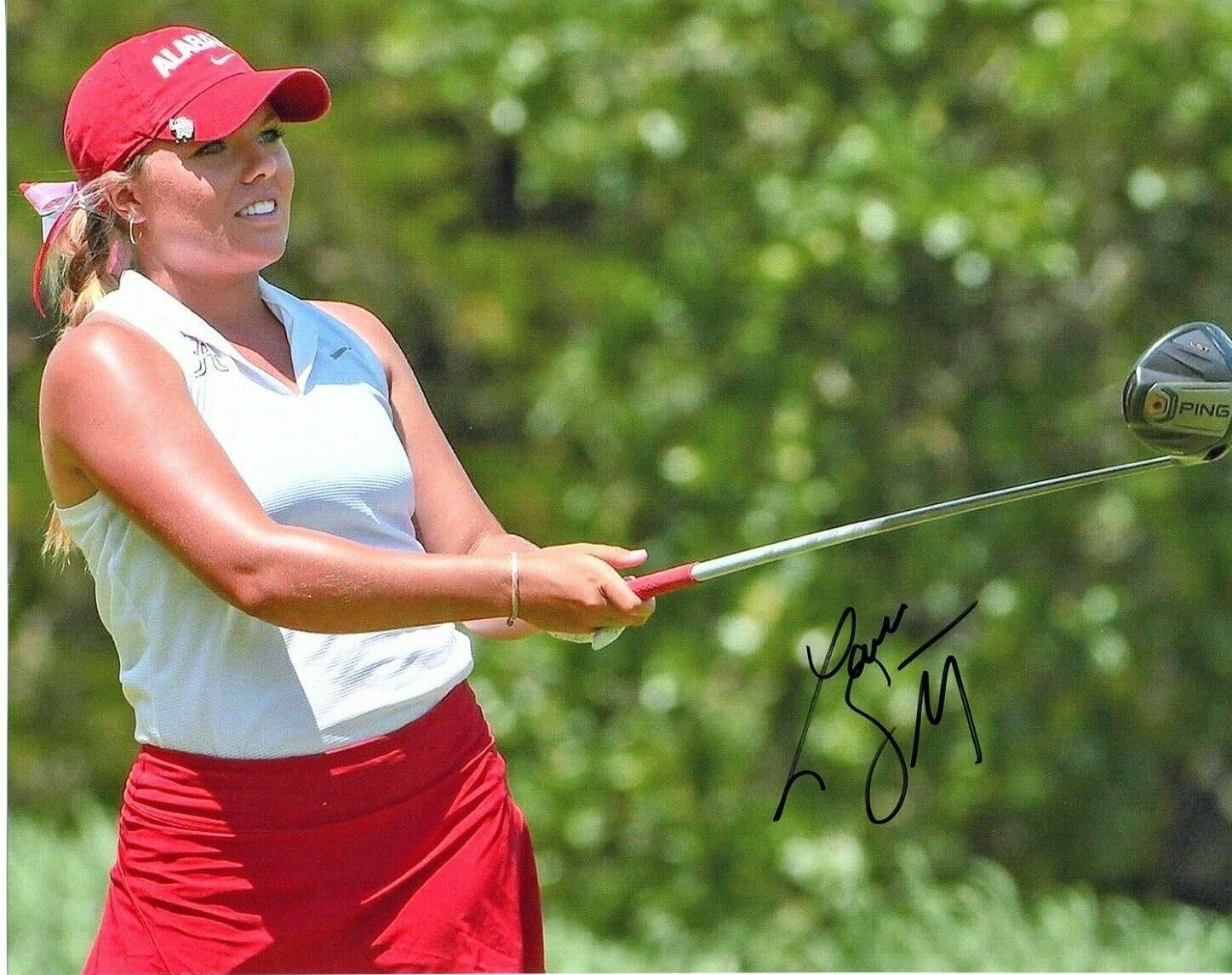 Lauren Stephenson Alabama LPGA signed autographed 8x10 golf Photo Poster painting coa Roll Tide#