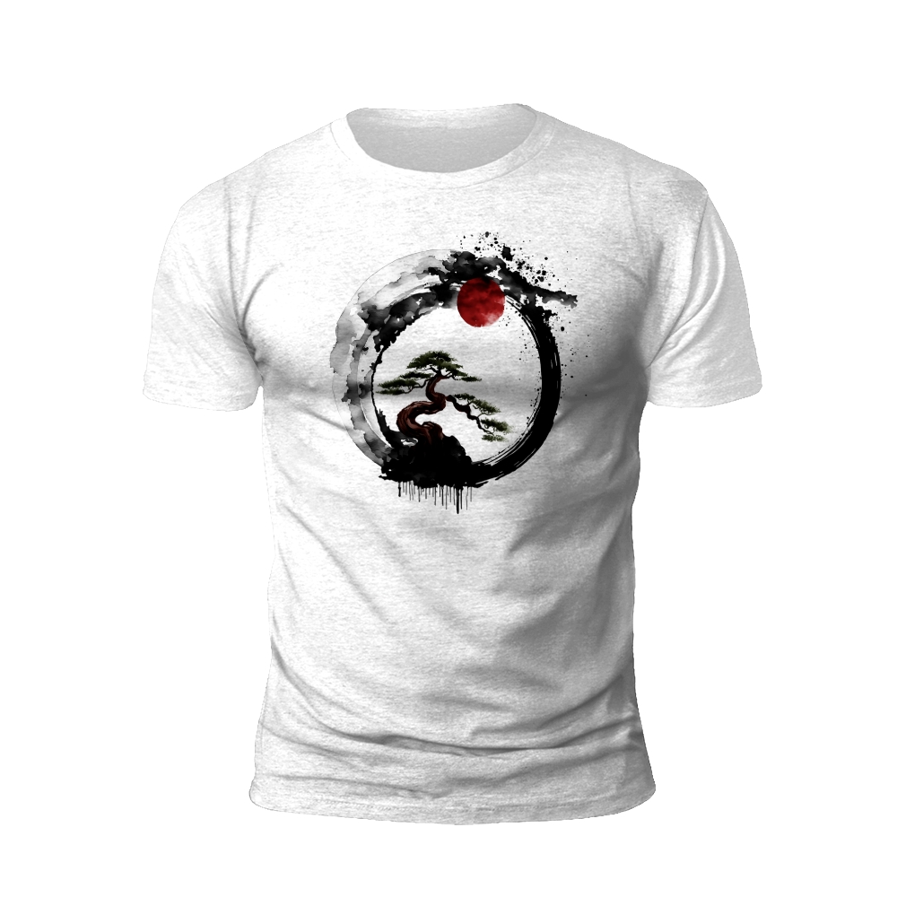 Ink Tree Eclipse T-Shirt: A Blend of Nature and Mystery