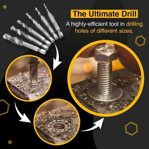 Thread Tap Drill Bits Set