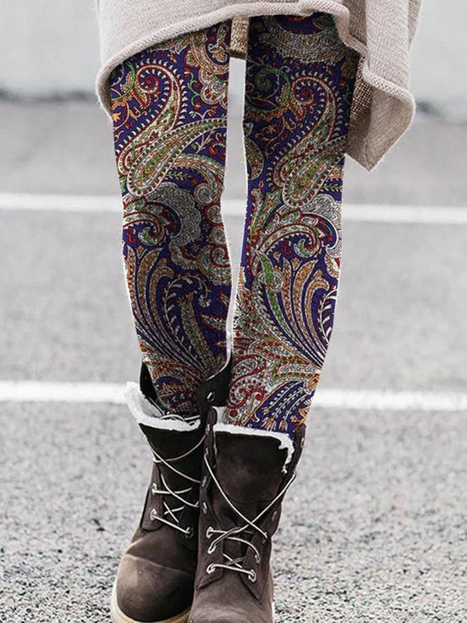 Women's Vintage Ethnic Print Leggings