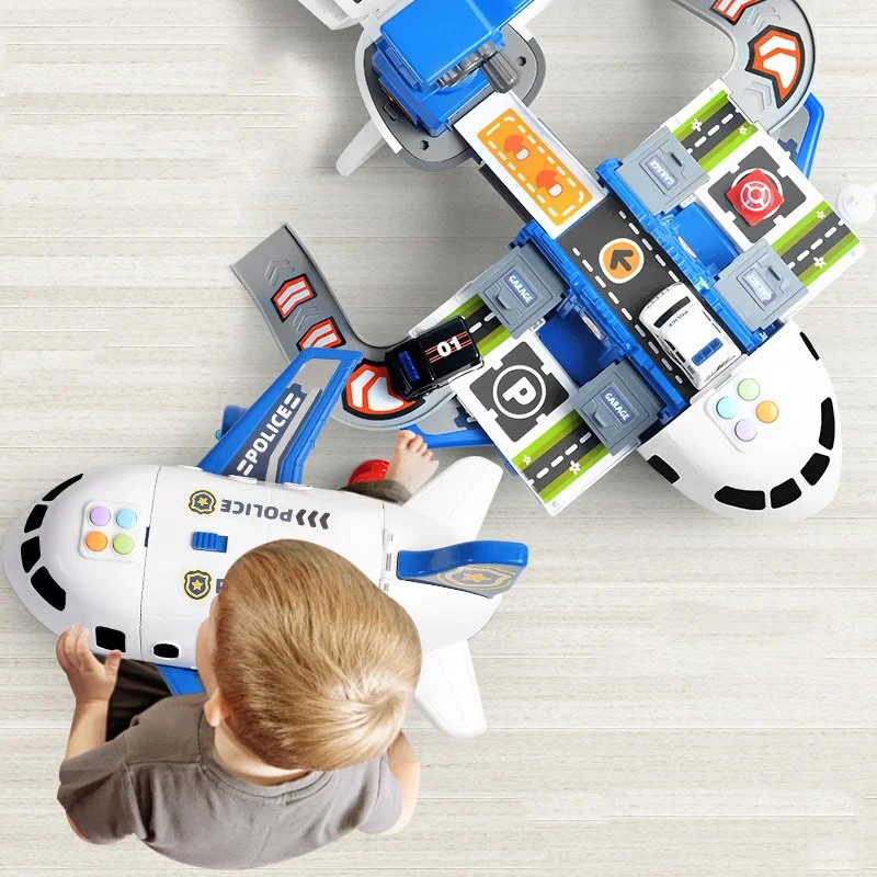 Extra Large Airplane Vehicle Play Sets | Police, Construction or Fireman Toys