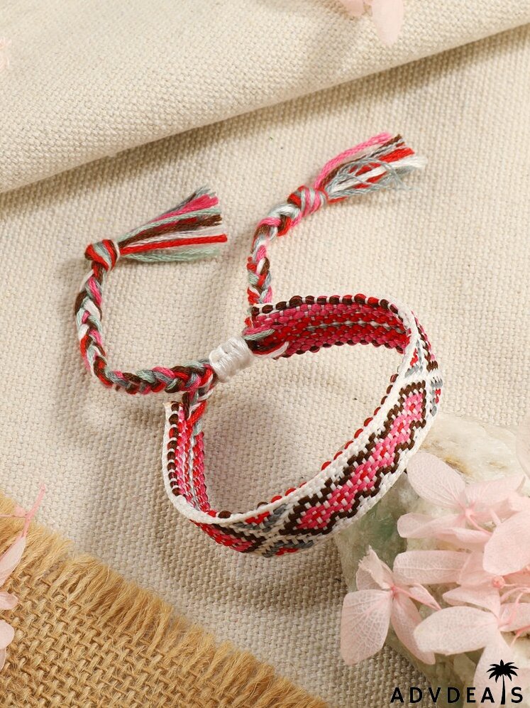 Geometric Pattern Braided Bracelet